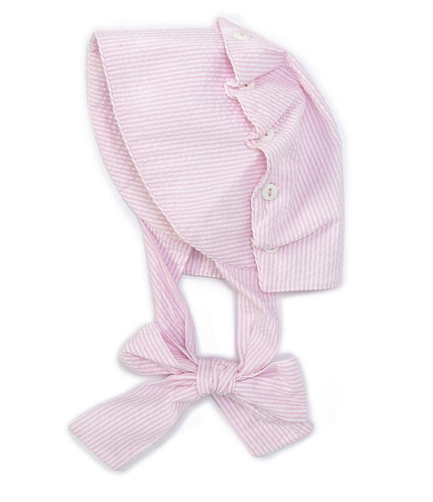 Petit Ami Baby Girls 3-24 Months Striped Seersucker Bonnet
