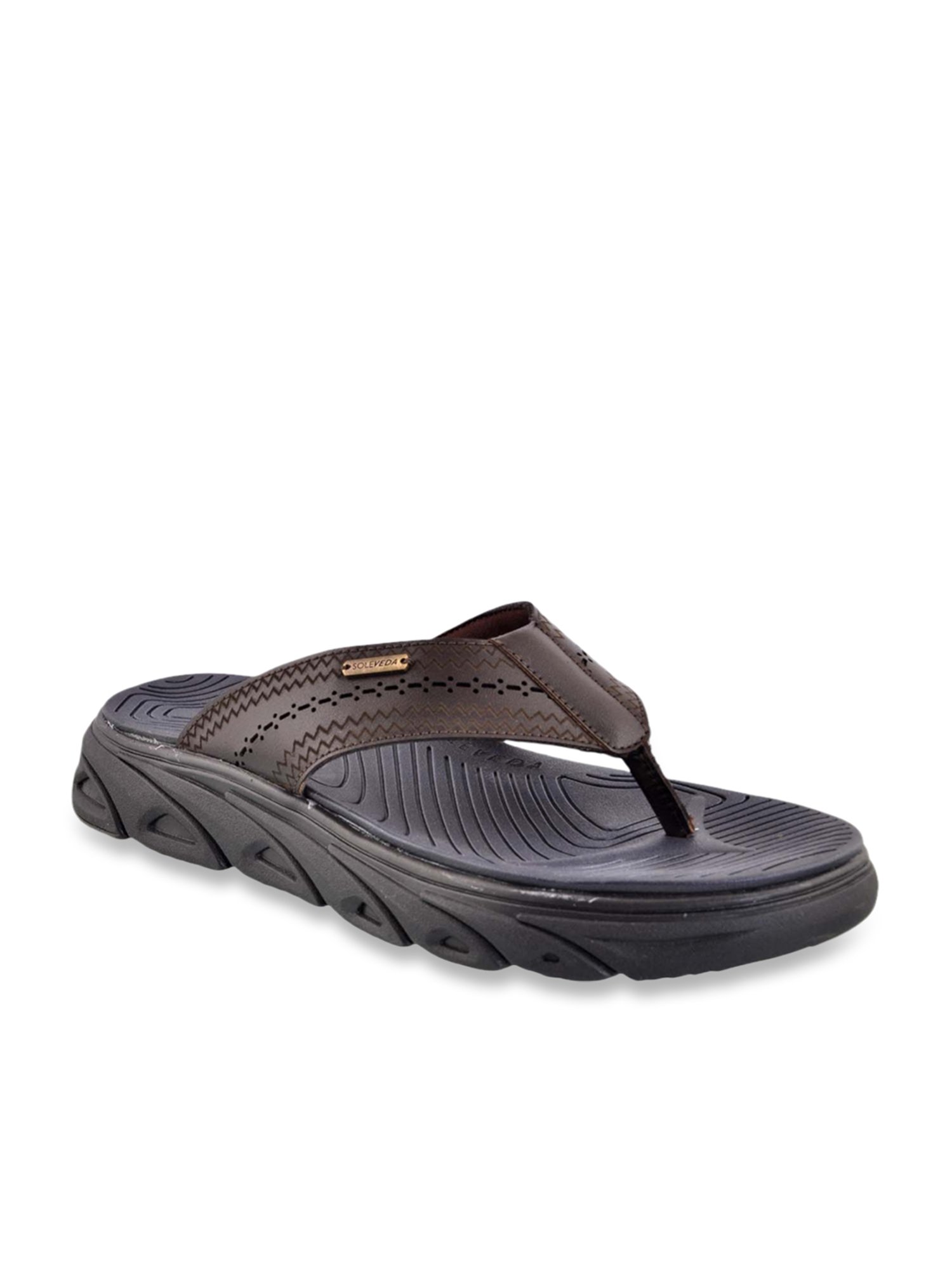 BCK by Buckaroo Men's DETLEF Brown Thong Sandals