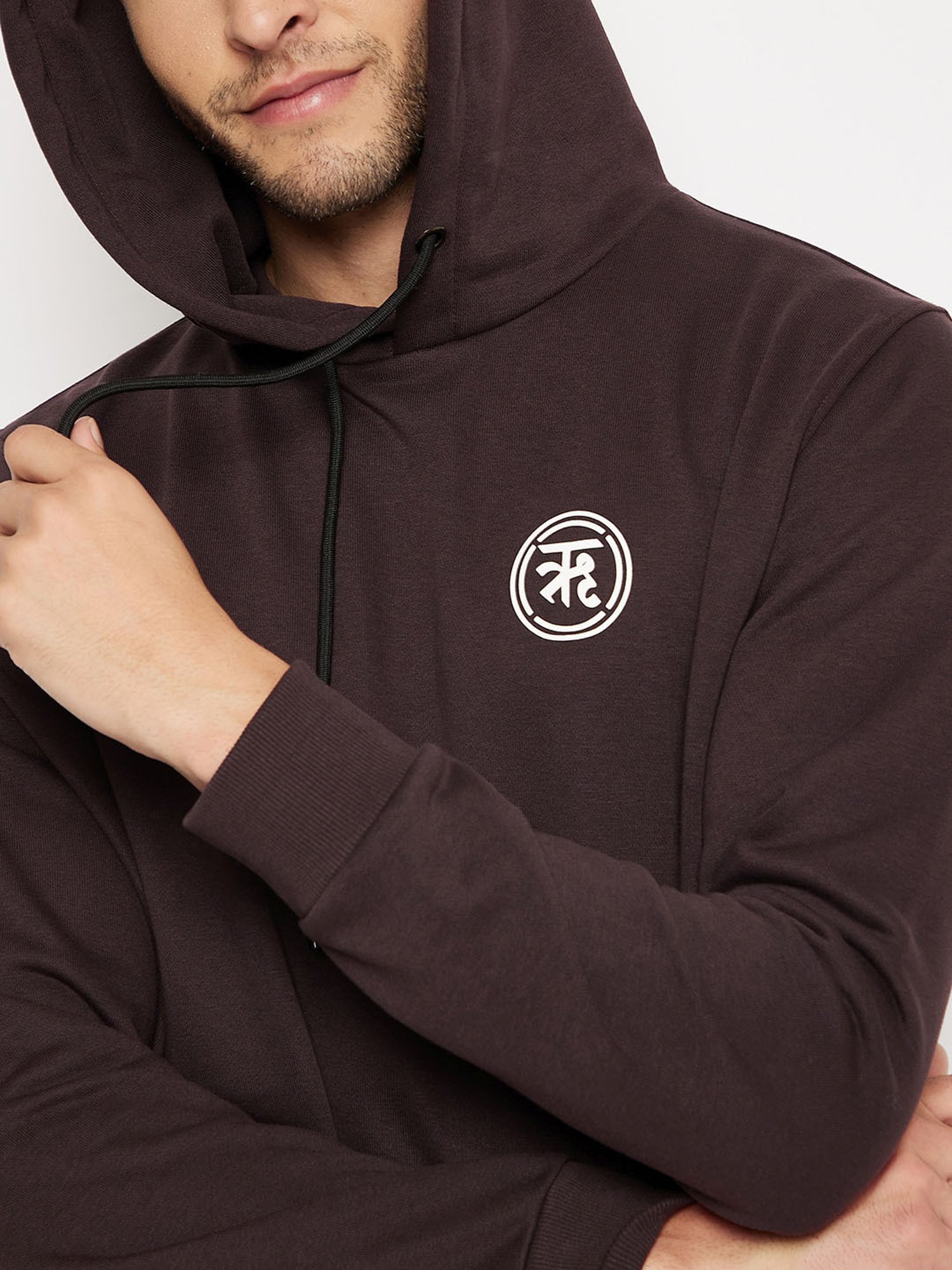 EDRIO Brown Regular Fit Tracksuit