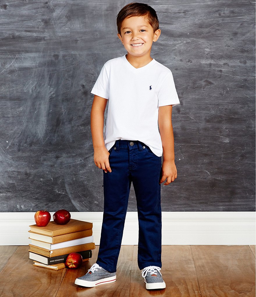 Class Club Little Boys 2T-7 Modern Fit Comfort Stretch Synthetic Pants