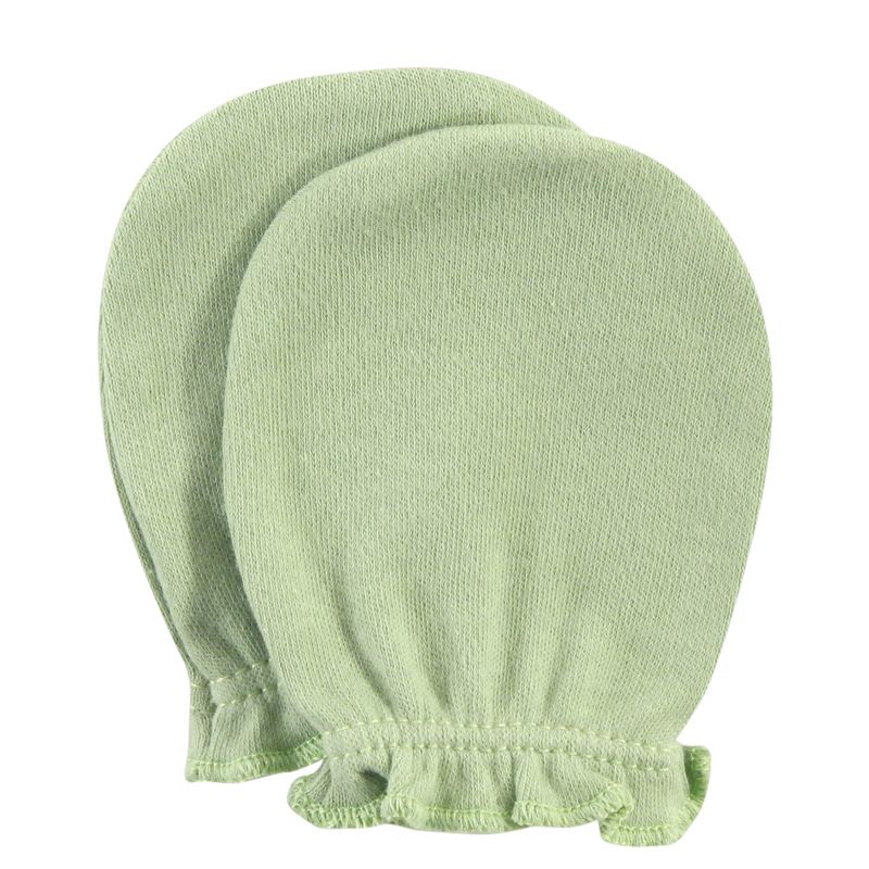 Hudson Baby Infant Boy Cotton Scratch Mittens, Woodlands, 0-6 Months