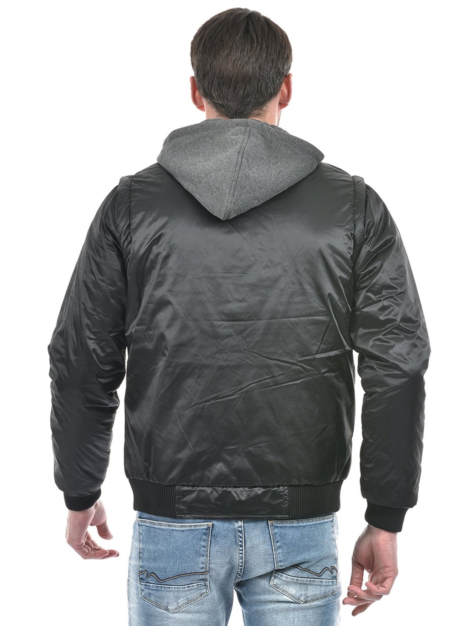 Lawman Pg3 Black & Navy Regular Fit Reversible Jacket