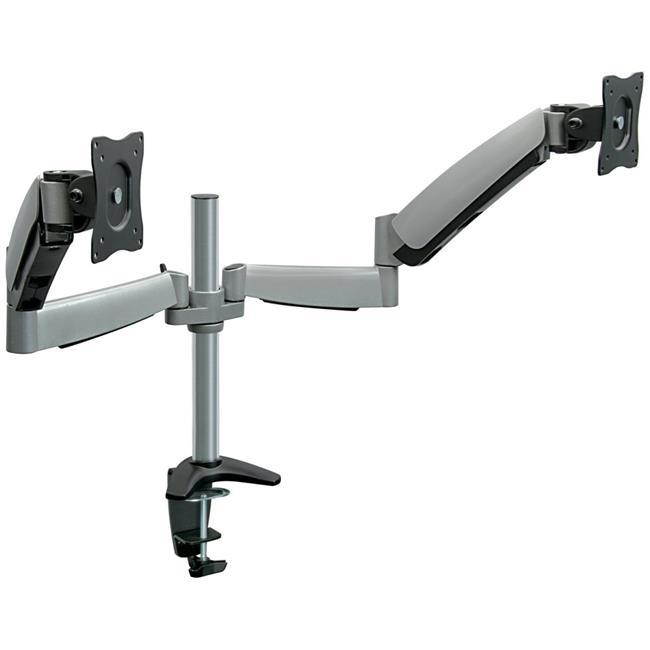 Mount-It! Dual Monitor Desk Mount | Fits 17"-27" Computer Screens | Full Motion