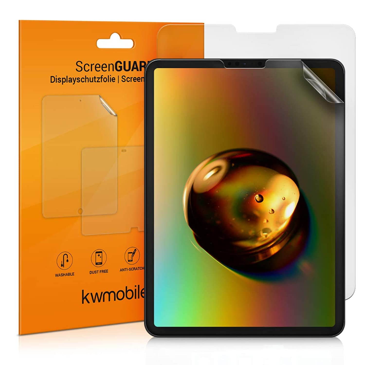 kwmobile 2X Screen Protectors Compatible with Apple iPad Pro 11" (2018) - Anti-Scratch, Anti-Fingerprint Matte Tablet Display Films