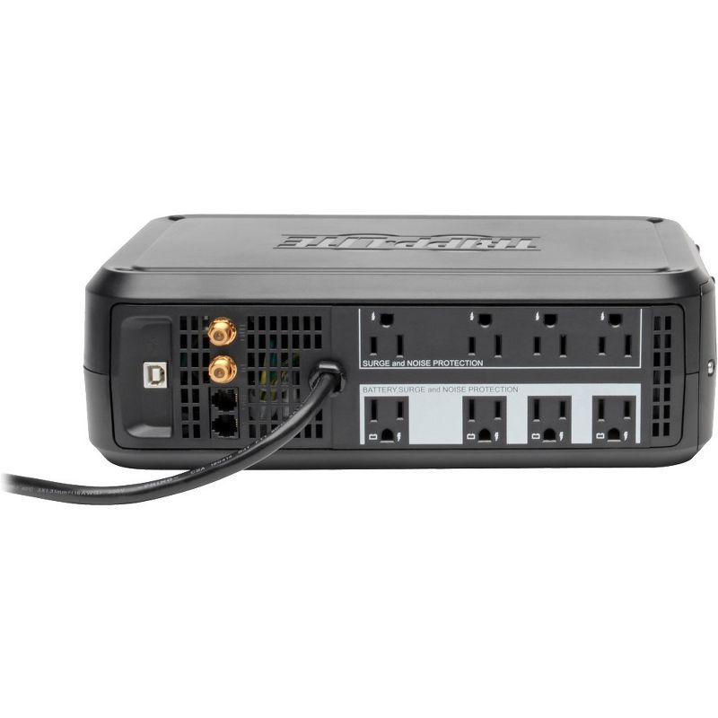 Tripp Lite UPS Smart 1000VA 500W Tower Battery Back Up LCD AVR 120V USB Tel/DSL/Coax RJ45 8 Outlets - 1000 VA/500 W - 115 V AC, 120 V AC