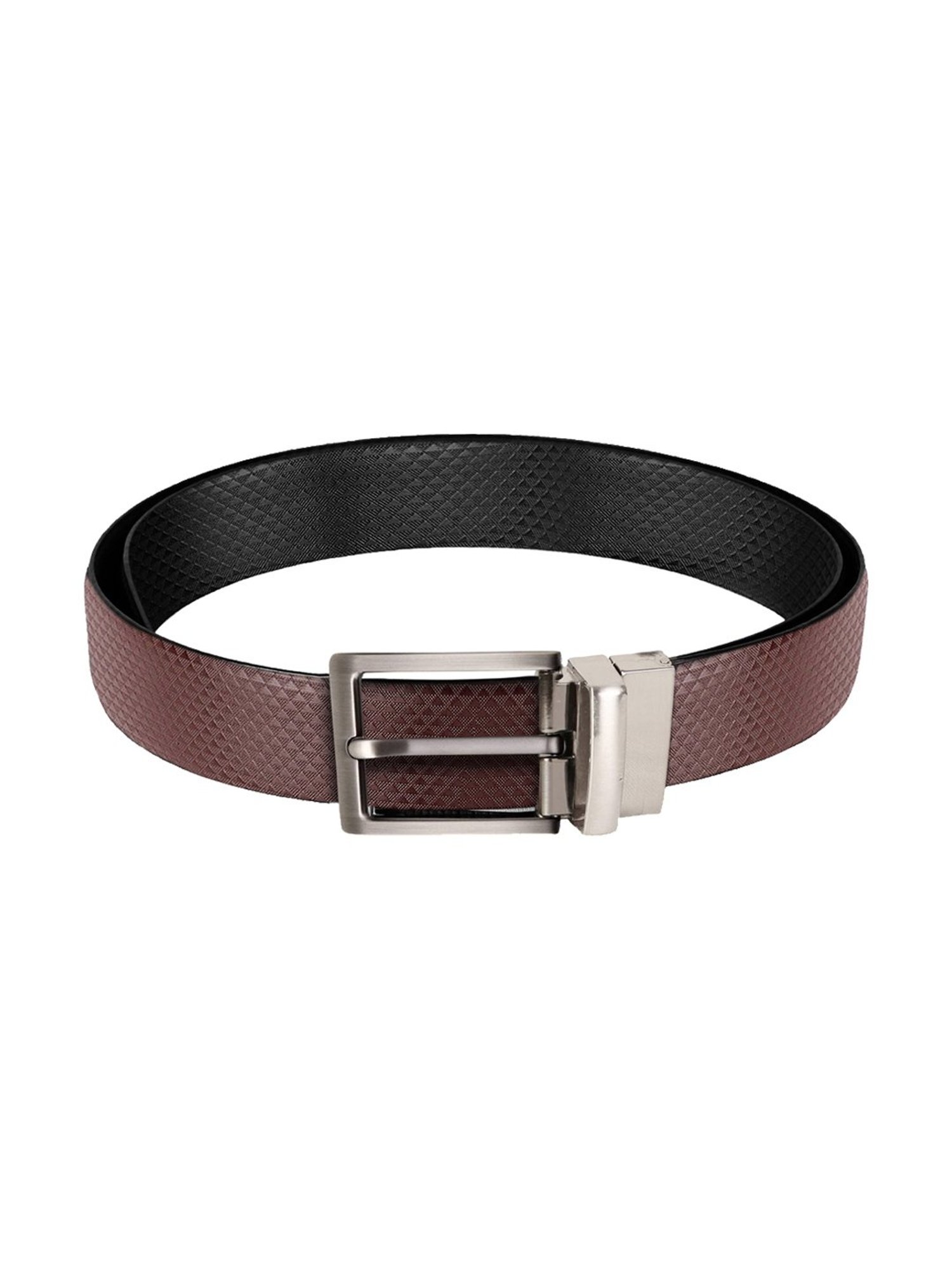 Scharf Brown Leather Set Of Waist Belt And Wallet For Men