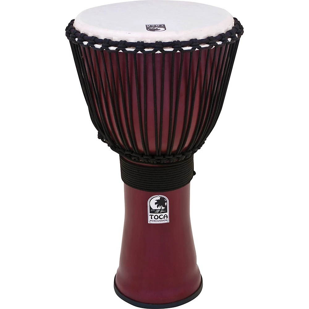 Toca Freestyle II Rope-Tuned Djembe 14 in. Deep Red