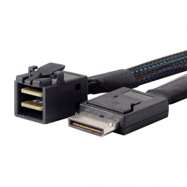 Jimier OCuLink PCIe PCI-Express SFF-8611 4i to SFF-8643 SSD Data Active Cable 50cm SF-020-0.5M