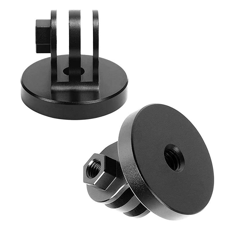 PCS) Aluminum Tripod Mount Adapter Compatible for GoPro Session, Hero Fusion, 9,8,7, 6, 5,HD,GOPRO Hero 2018,DJI OSMO Action Camera