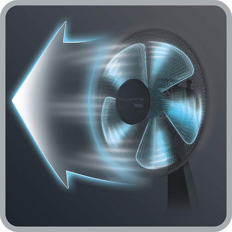Rowenta VU2631U2 Turbo Silence Extreme Oscillating Manual 12 Inch Table Top Fan