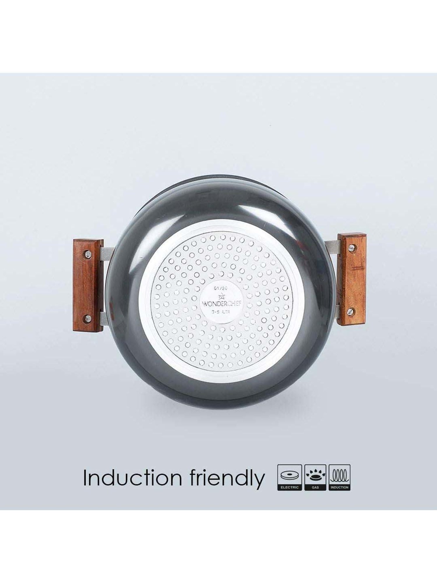 Hawkins Silver & Transparent Stainless Steel 19 cm Gas Compatible Handi With Lid (2 L) - Set of 1