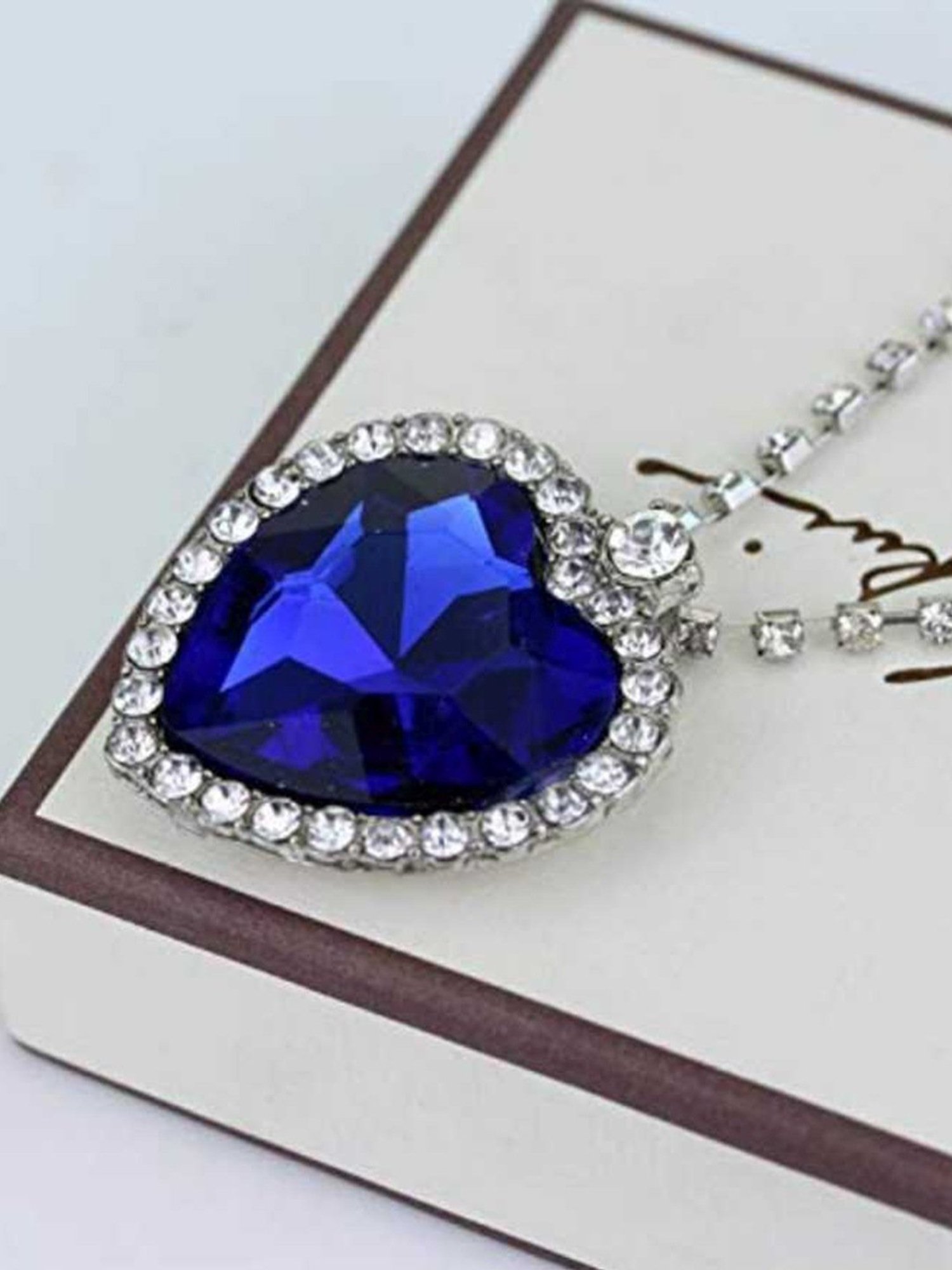 YouBella Latest Stylish Party Wear Jewellery Silver Plated Pendant for Women