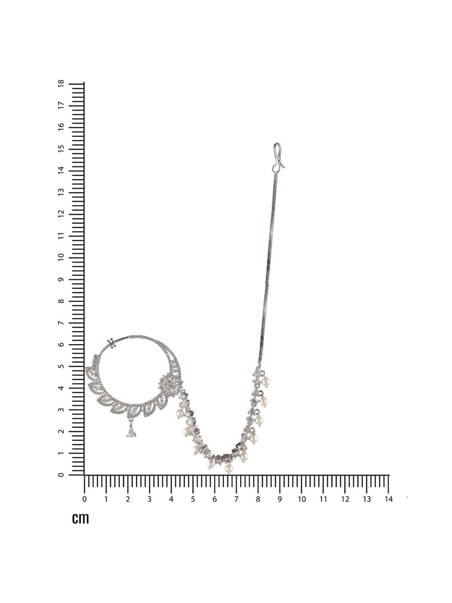 Teejh Aahna Silver Nose Ring