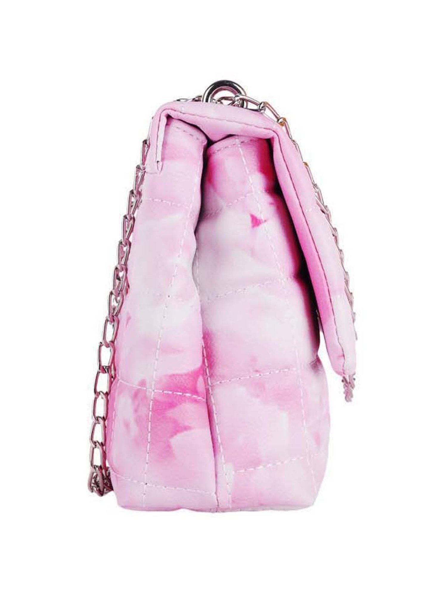 Lino Perros Pink Quilted Medium Sling Handbag