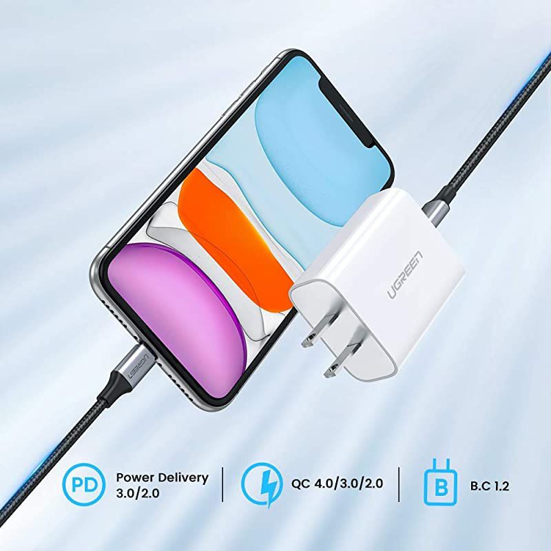 20W USB C Charger PD Fast Charger Block Type C Power Delivery Wall Charger Adapter Compatible for iPhone 12 Mini 12 Pro Max SE 11 Pro Max XR 8 Plus Pixel Samsung Galaxy S10 S9 LG iPad Pro