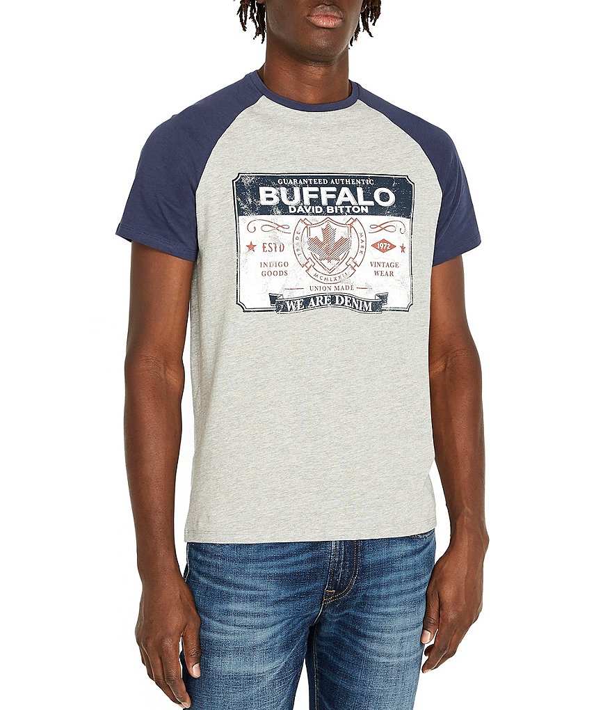 Buffalo David Bitton Taboil Raglan Short-Sleeve T-Shirt