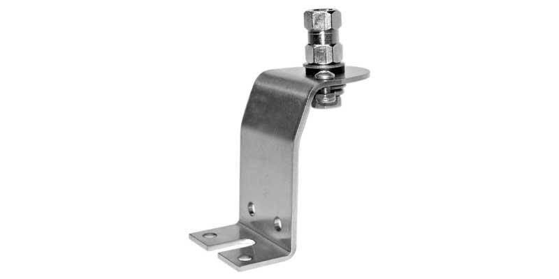 Accessories Unlimited AUF2-L Stainless Steel Hood Channel Mobile Antenna Mount for Ford F250 / F350