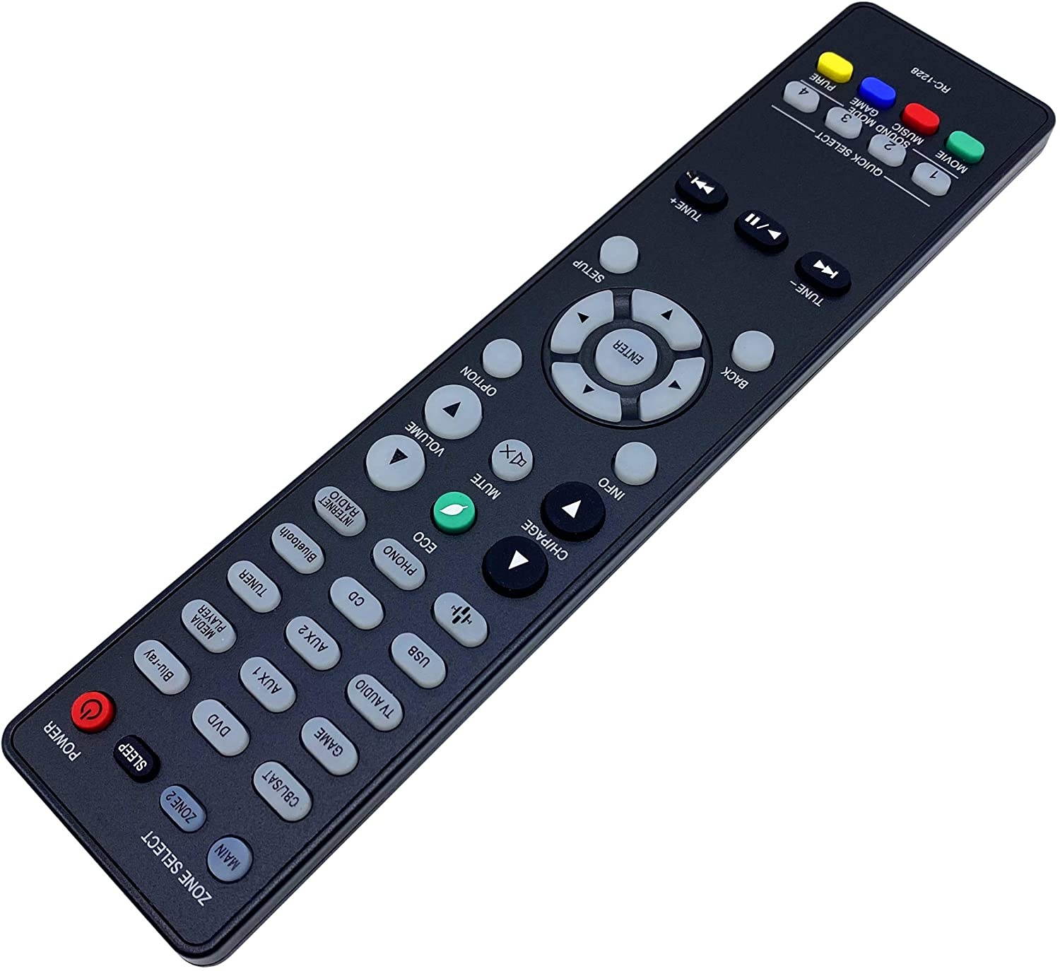 INTECHING RC-1228 AV Receiver Remote Control for Denon AVR-S640H, AVR-S650H, AVR-S730H, AVR-S740H, AVR-S750H, AVR-S900W, AVR-S920W, AVR-S930H, AVR-S940H, AVR-S950H, AVR-X1400H, AVR-X1500H, AVR-X1600H