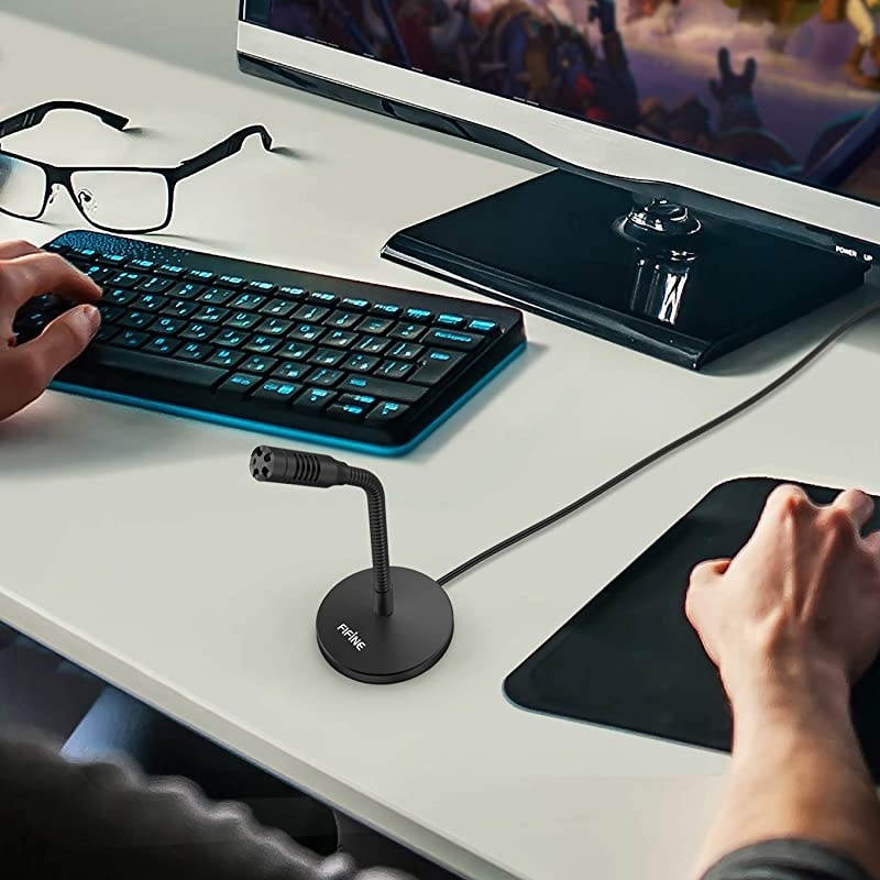 Mini Gooseneck USB Microphone for Dictation and RecordingDesktop Microphone for Computer Laptop PCPlug and Play Great for SkypeYouTubeGaming StreamingVoiceoverDiscord and TutorialsK050