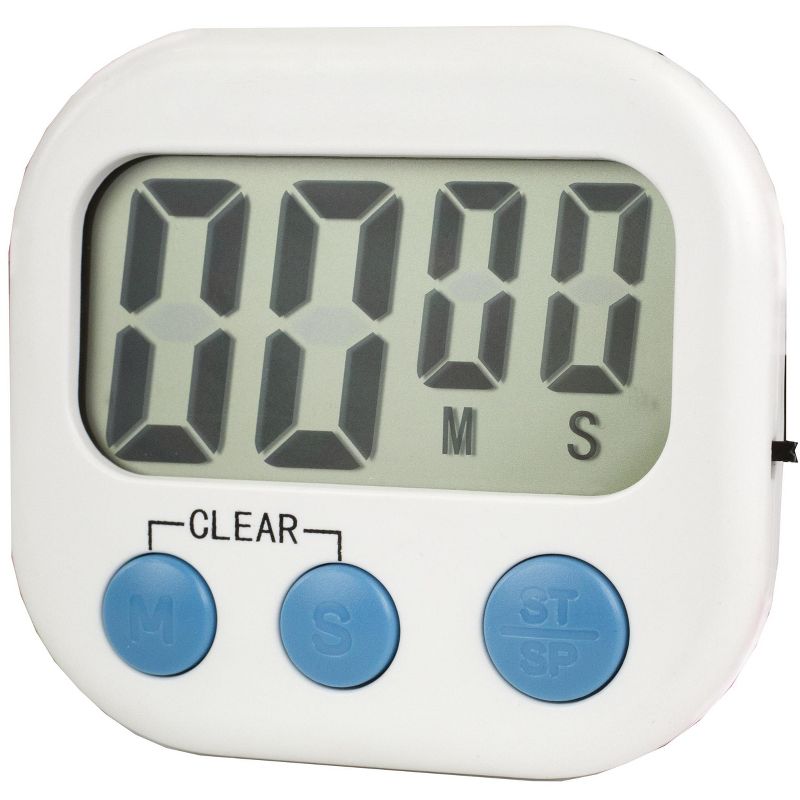 Home Basics Digital Kitchen Timer, White