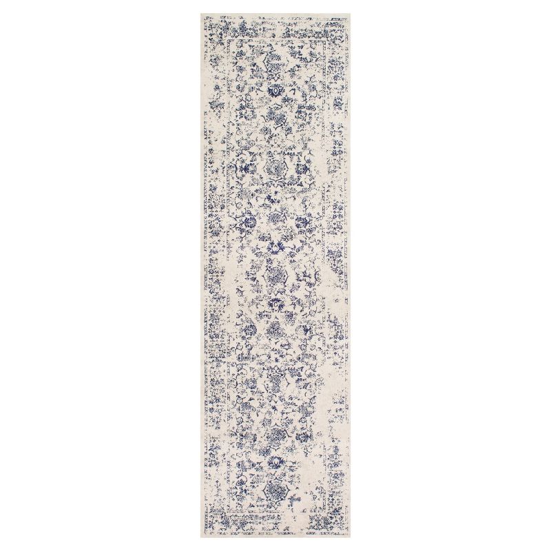 Blue Solid Loomed Runner - (2'5"x8') - nuLOOM