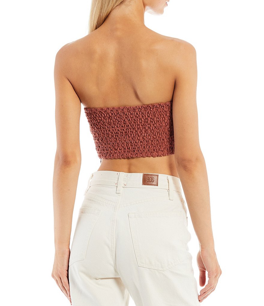 Free People Adella Lace Strapless Corset Bra Top