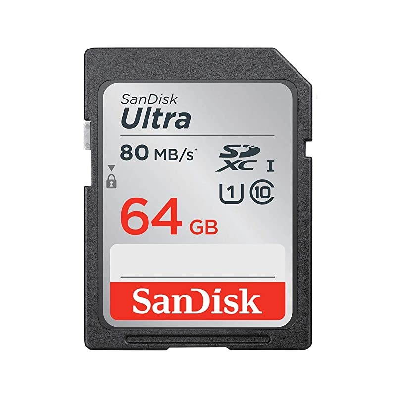 64GB Ultra SDXC UHSI Memory Card 100MBs C10 U1 Full HD SD Card SDSDUNR064GGN6IN
