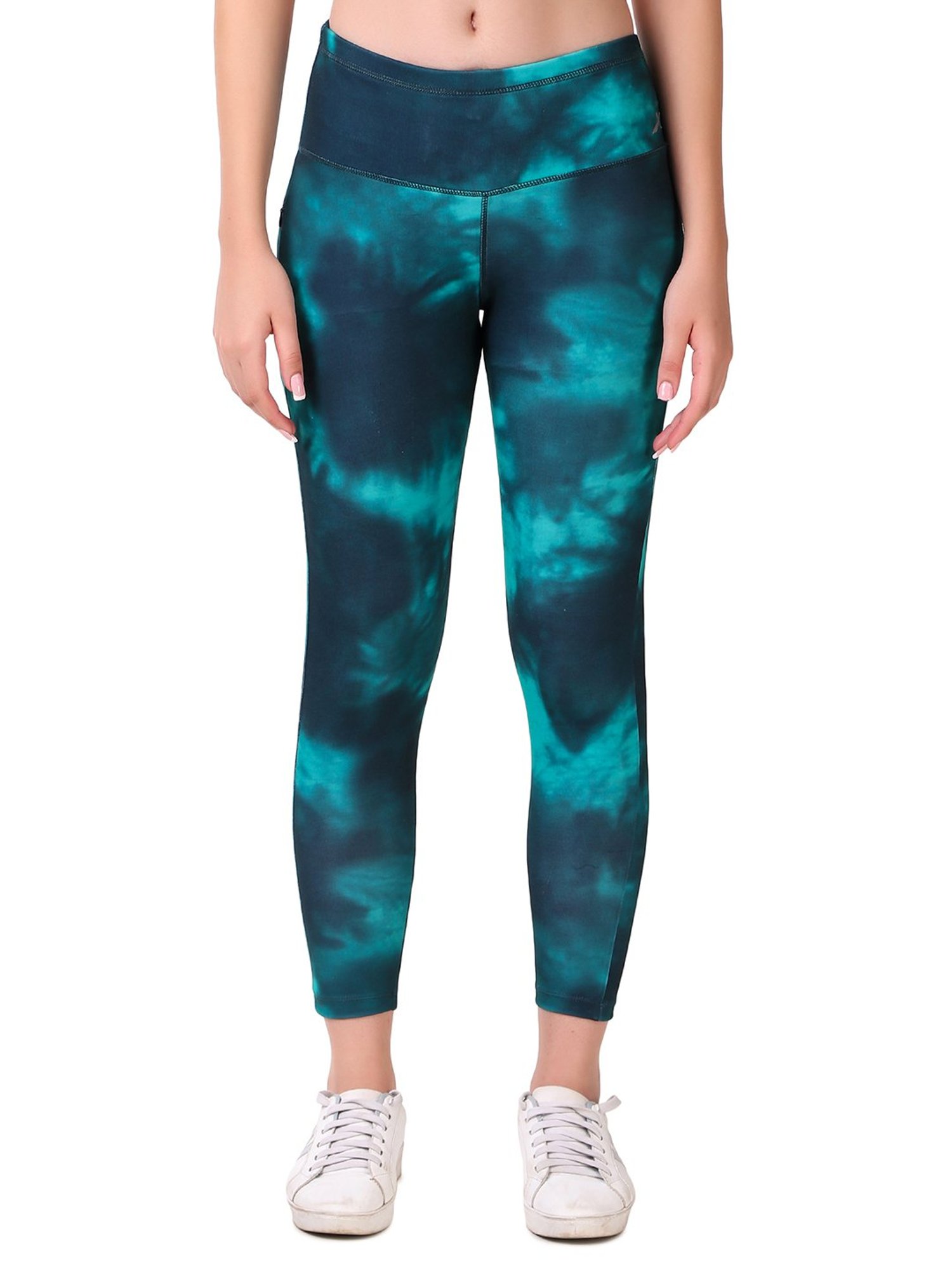 Vector X Green Slim Fit High Rise Tights