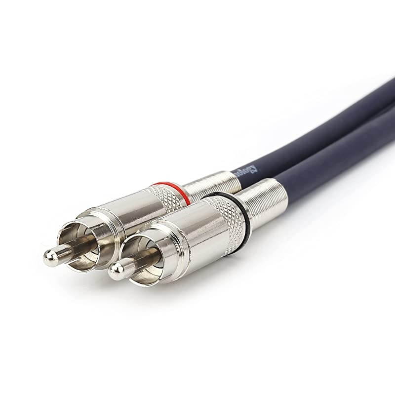 Dual XLR to RCA Cable Heavy Duty 2 XLR Female to 2 RCA Male Patch Cord HiFi Stereo Audio Connection Interconnect Lead Wire 5 ft 15m