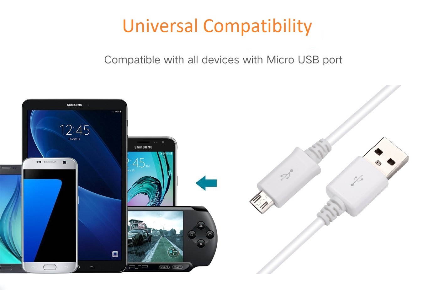 Galaxy Car (AFC) Charger for Samsung Galaxy S7/S7 Edge/S6/S6 Edge Adaptive Fast Charging w/Micro USB Cable - Black