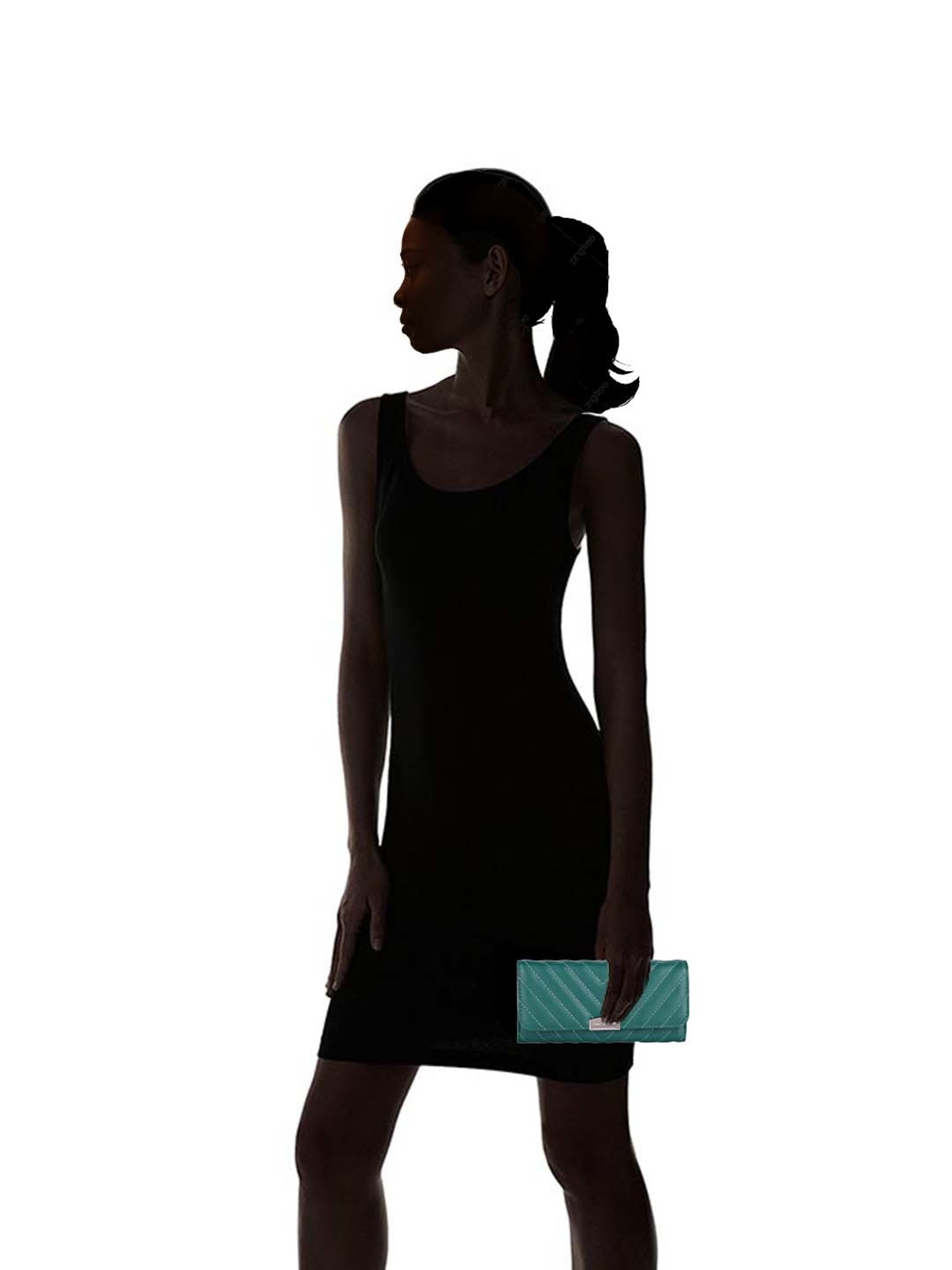 Lino Perros Green Quilted Wallet for Women