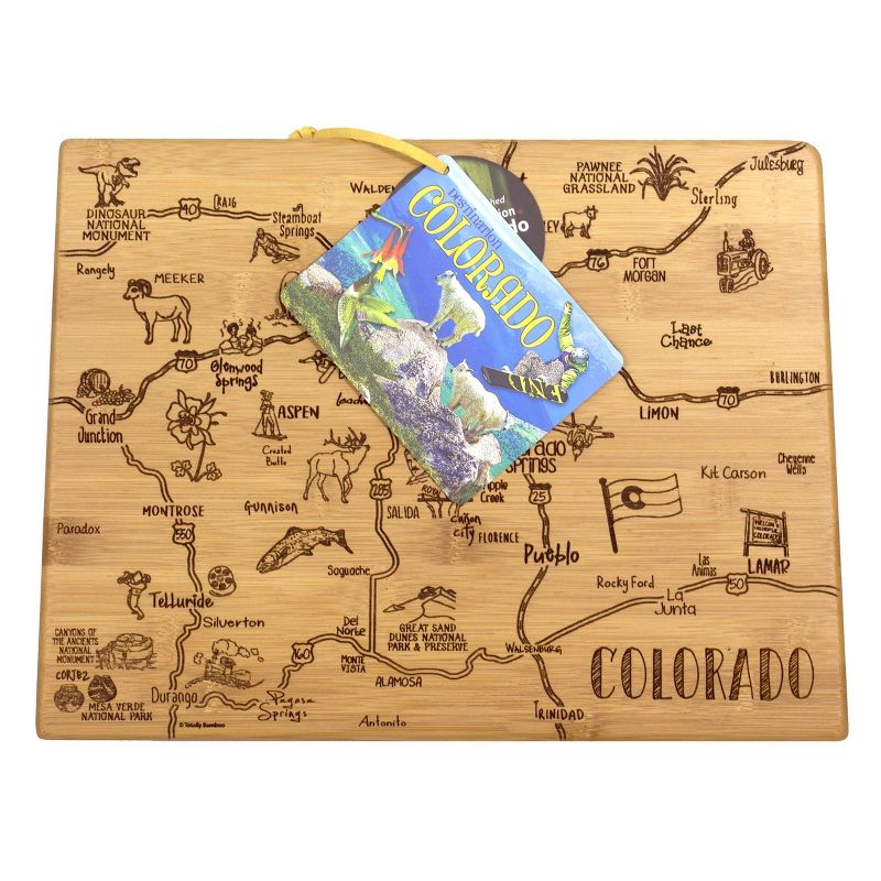 Totally Bamboo Destination Colorado Serving and Cutting Board