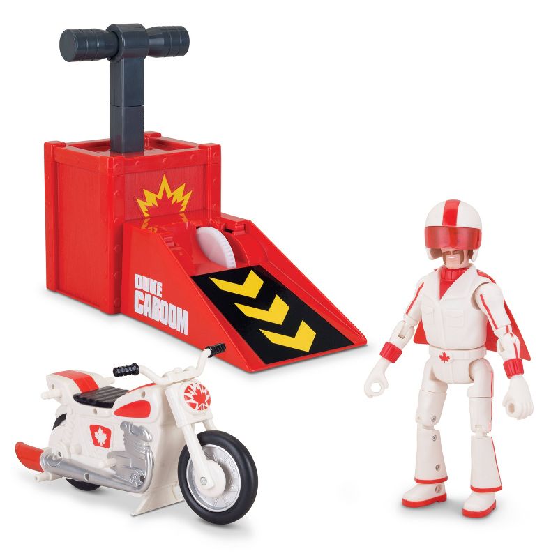 Toy Story Signature Collection Duke Caboom Stunt Set with Jump & Wheelie Action