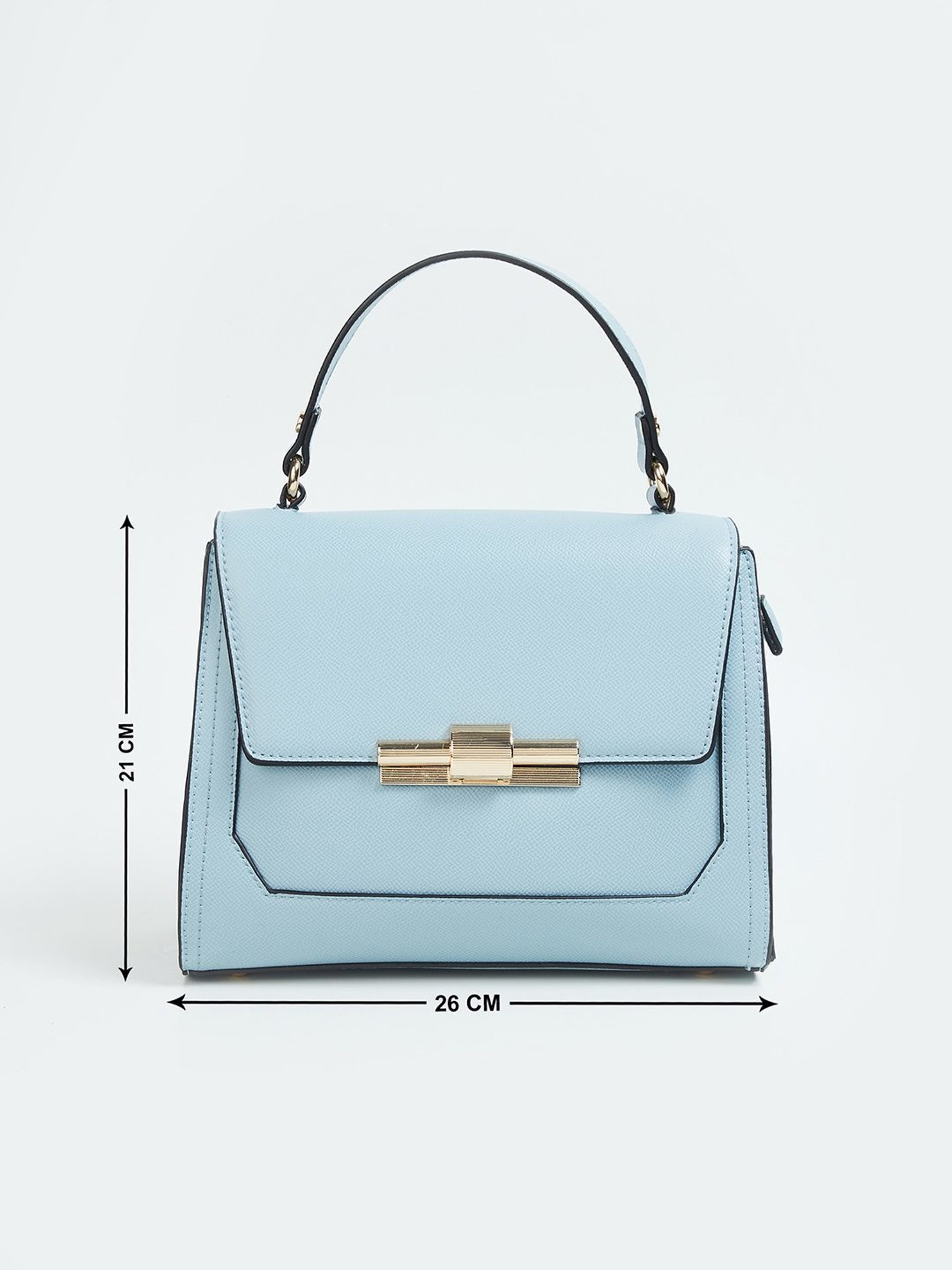 Tohl Avon Black Solid Medium Handbag