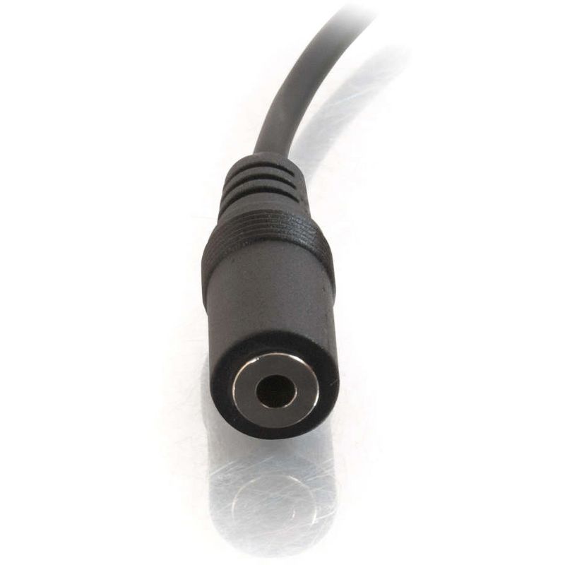 C2G 6ft 3.5mm M/F Stereo Audio Extension Cable - Mini-phone Male - Mini-phone Female Audio - 6ft - Black