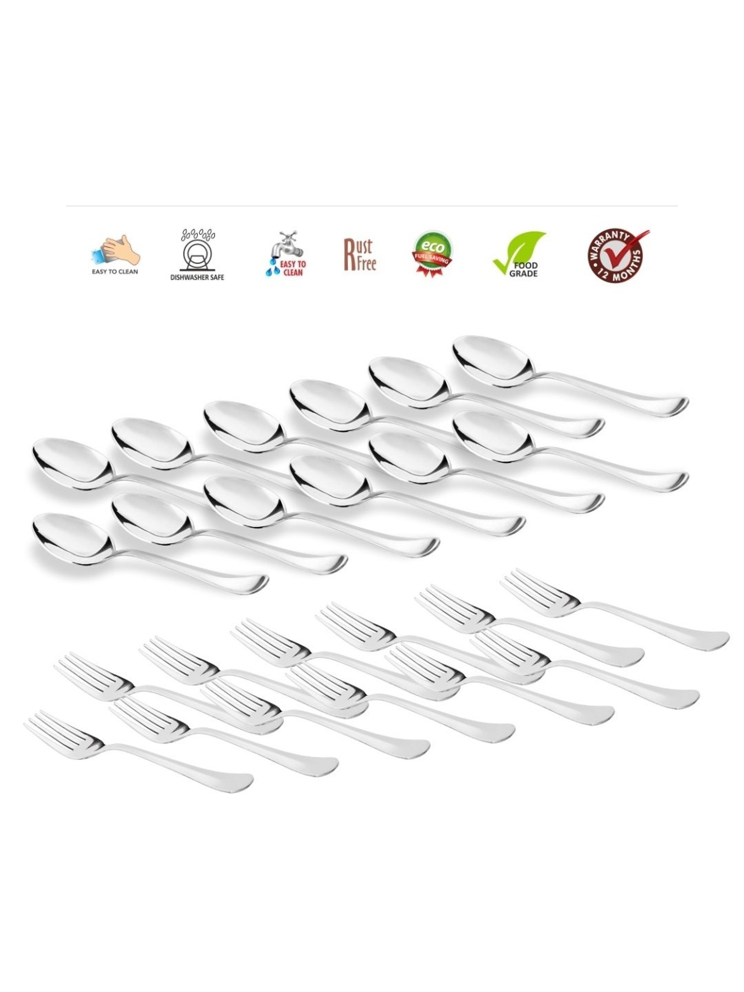 Westside Home Brown Copper Tea Spoons (Set of 4)