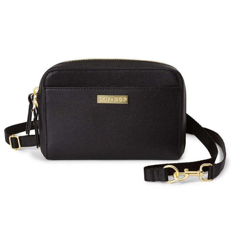 Skip Hop Adjustable Greenwich Easy-Access Convertible Hip Pack Vegan Leather - Black