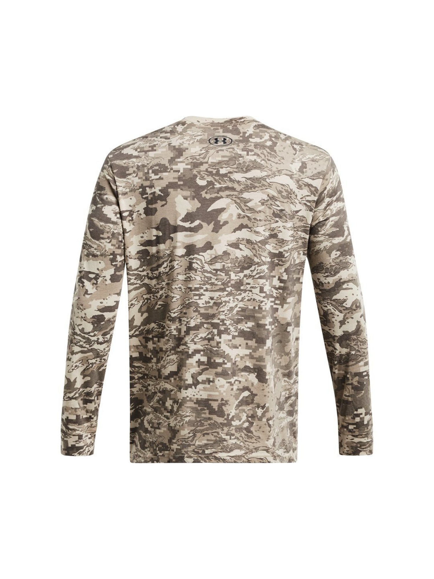 Under Armour Brown Cotton Slim Fit Printed T-Shirt