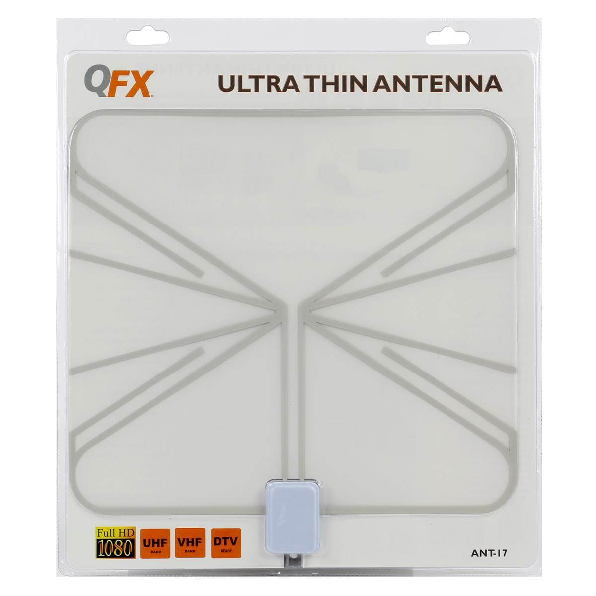 QFX ANT-17 HD/DTV Ultra-Thin Transparent Antenna