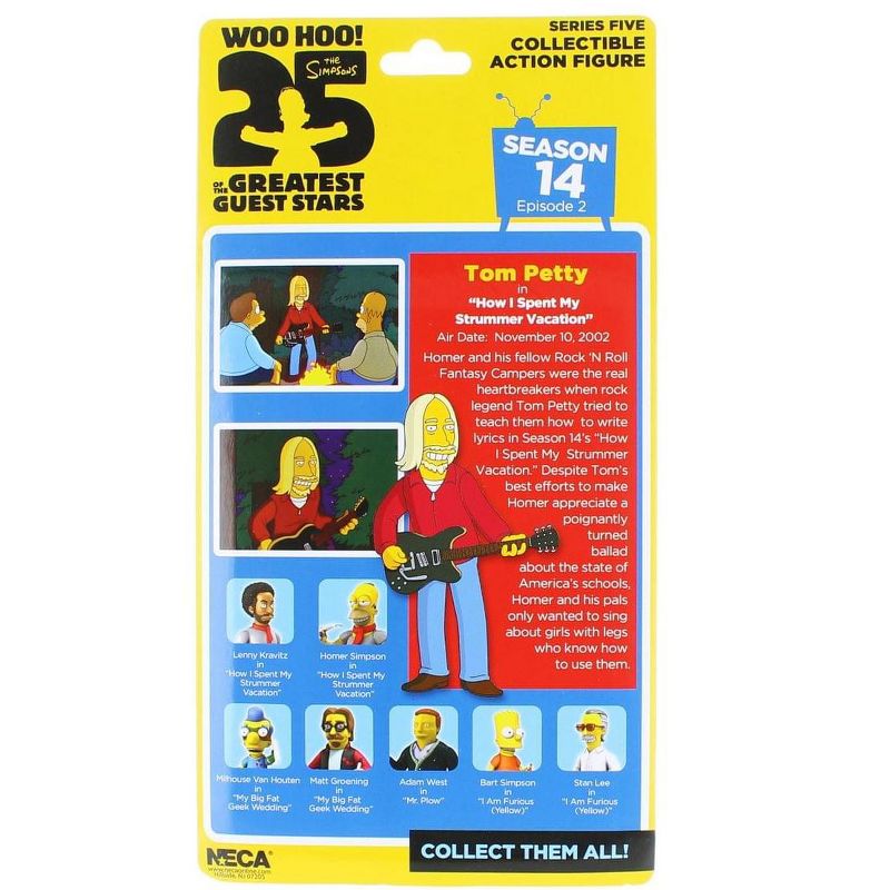 Neca The Simpsons 25th Anniversary 5" Series 5 Action Figure: Tom Petty