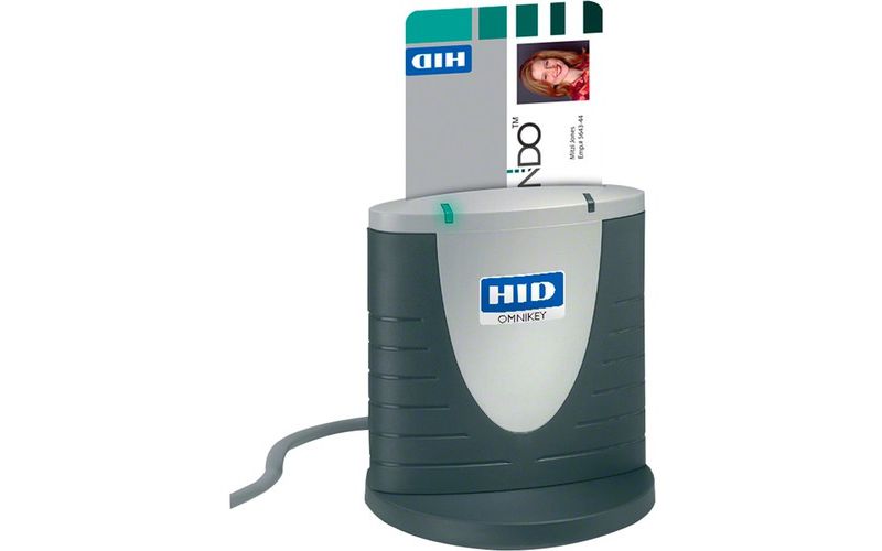 HID OMNIKEY 3121 USB Card Reader - Contact - CableUSB 2.0 Two-tone Gray