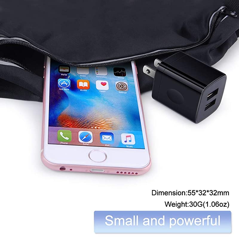 Wall Charger Box, 3Pack 2.1A Dual Charging Block Brick Power Adapter Cube for iPhone 12 Pro/Mini/Pro Max/SE/11/Xs Max/X, Samsung S21/S20 FE/Ultra 5G Note 21/20, LG, Google, Moto, Android Phone