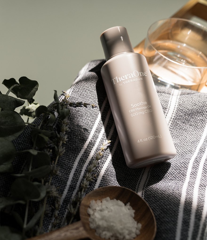 TheraOne Soothe CBD Massage Oil, 4 fl. oz / 500 mg Full-Spectrum CBD