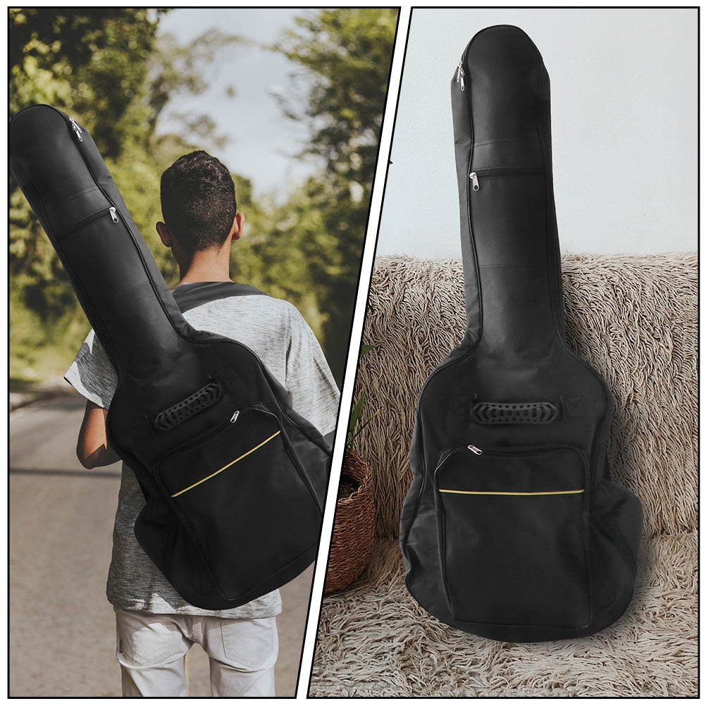 1pc Thicken Adjustable Sturdy Guitar Pouch Guitar Carrying Case Guitar Backpack