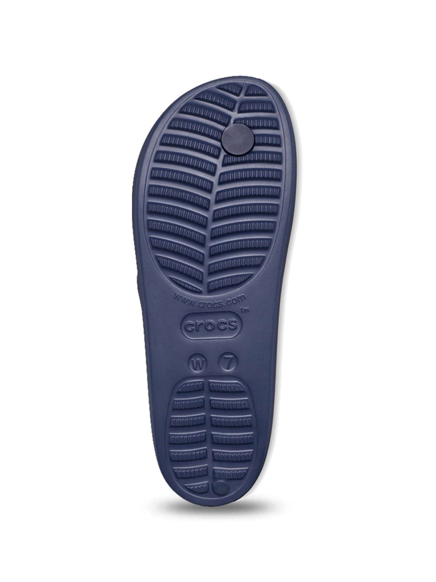 Crocs Women's Baya Navy Flip Flops