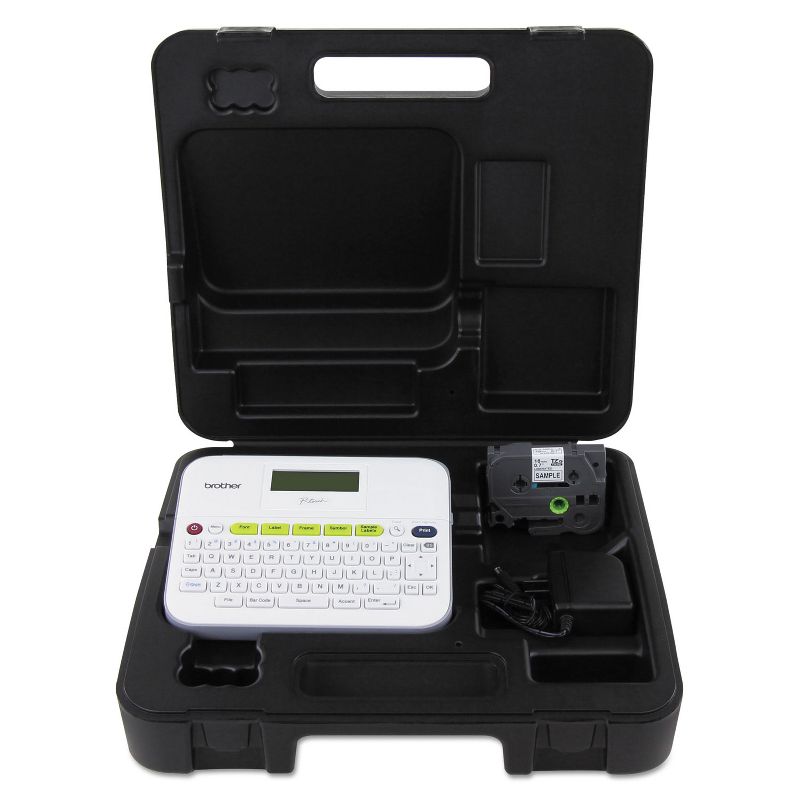 Brother P-Touch PT-D400VP Versatile Label Maker with AC Adapter and Carrying Case White PTD400VP