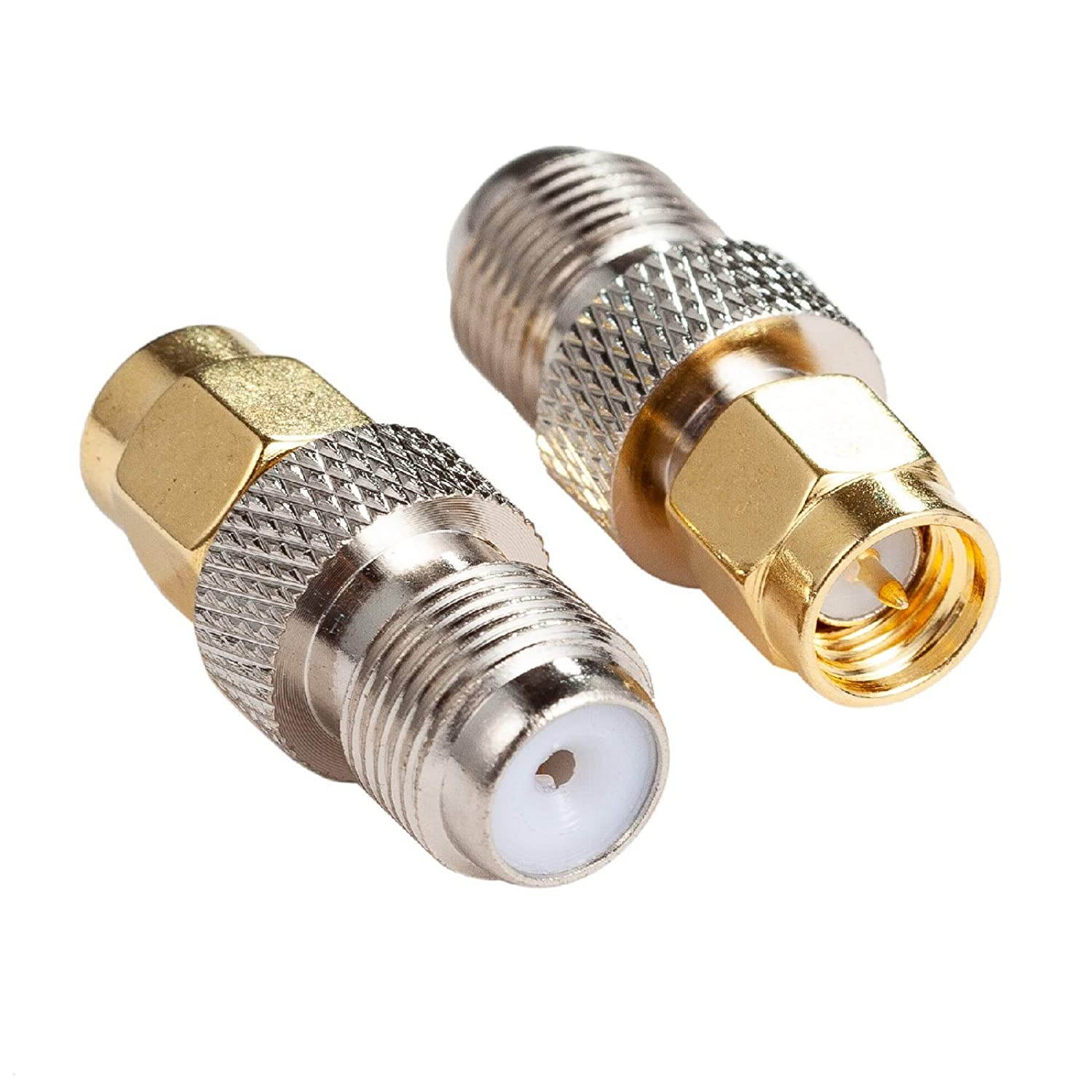 SMA Male to Coax Female, 4-Pack, Ancable SMA Male to F Female RF Coaxial Coax Adapter for RTL-SDR, Antenna, Cell Phone Booster