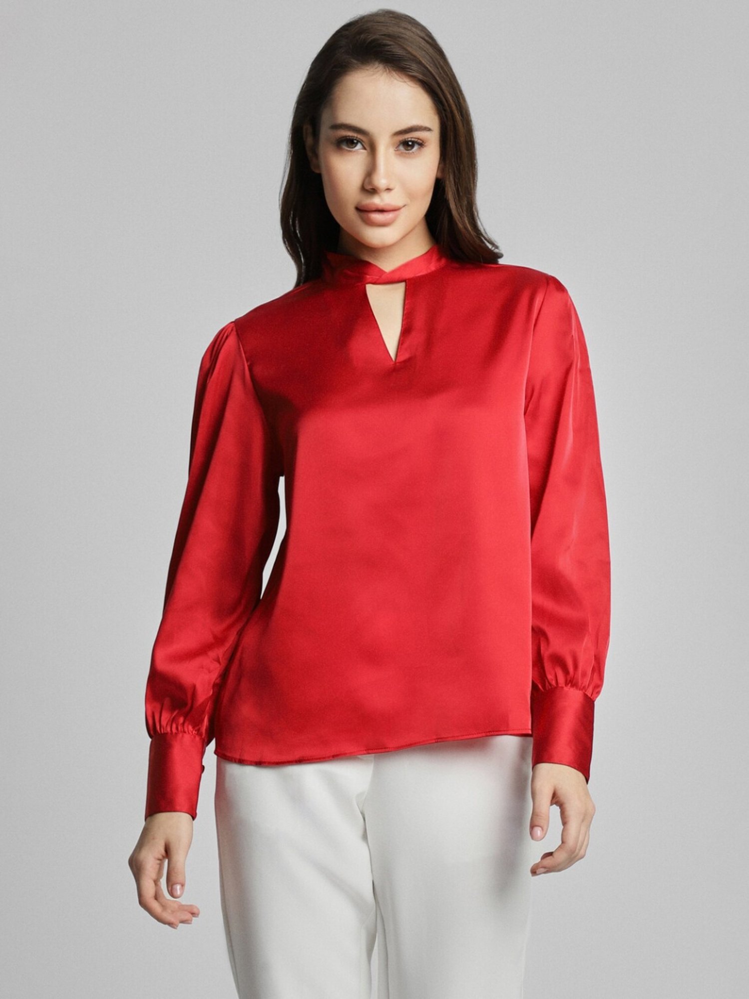 Allen Solly Red Regular Fit Top