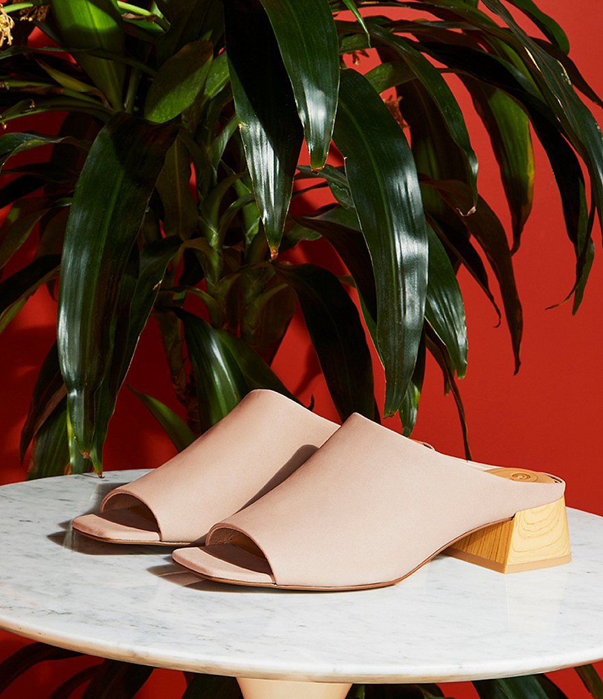 CC Corso Como Jacenia Nubuck Block Heel Mules