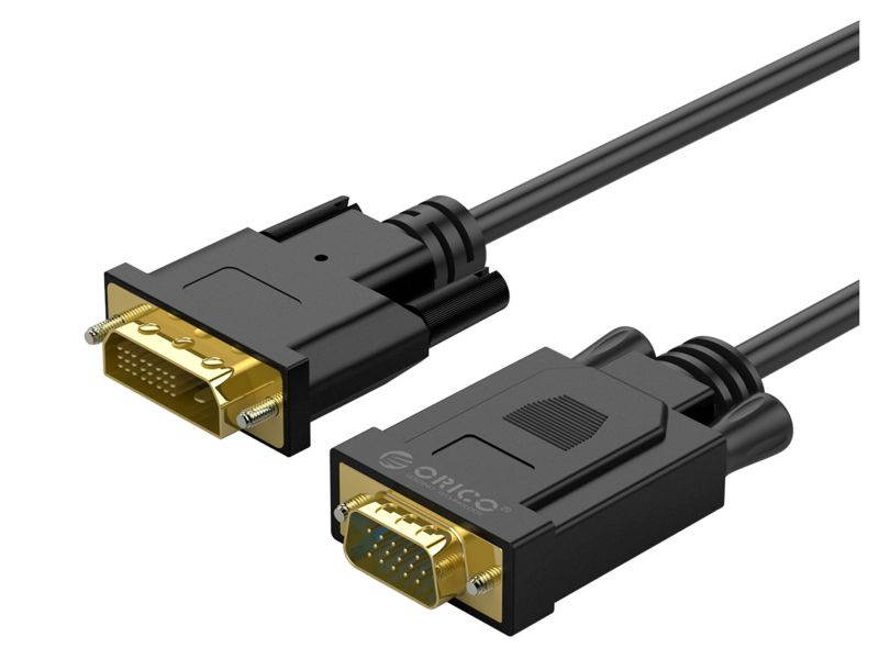 ORICO 1080P DVI-I 24+1 Male to VGA Female Cable DVI to VGA Adapter for PC/Laptop/DVD